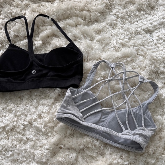 Lululemon Black and Gray Sports Bras - Picture 2 of 6